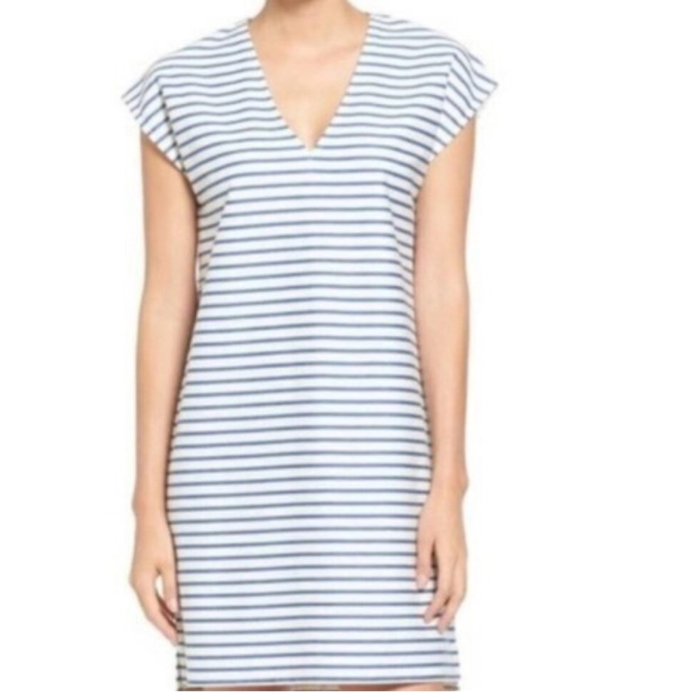 Madewell Blue and White Striped Dress